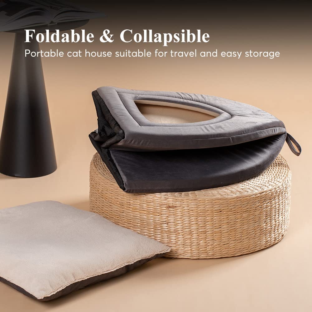 Kasentex Cat Bed, Lovely Tent with Removable Washable Pillow Cushion by Kasentex