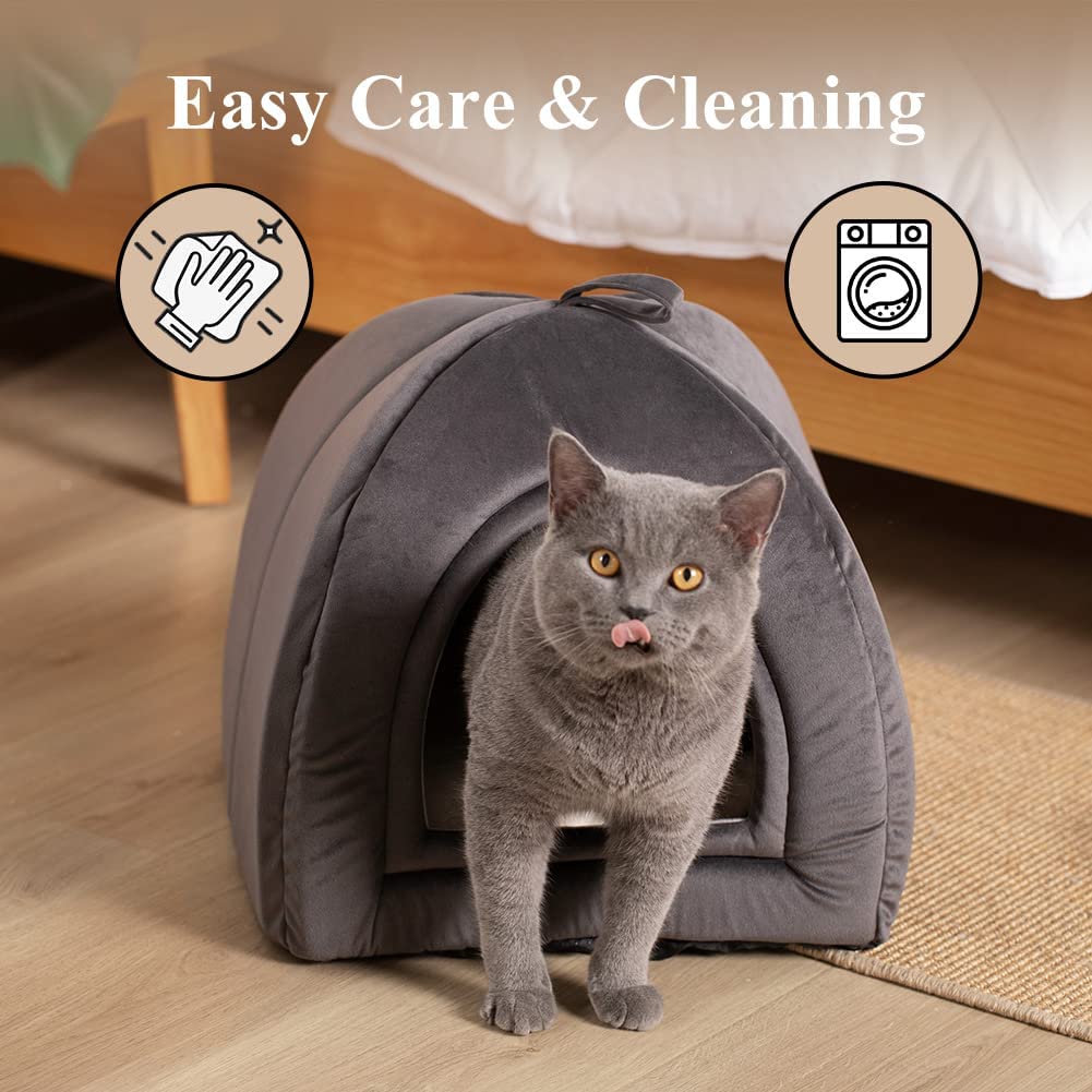 Kasentex Cat Bed, Lovely Tent with Removable Washable Pillow Cushion by Kasentex