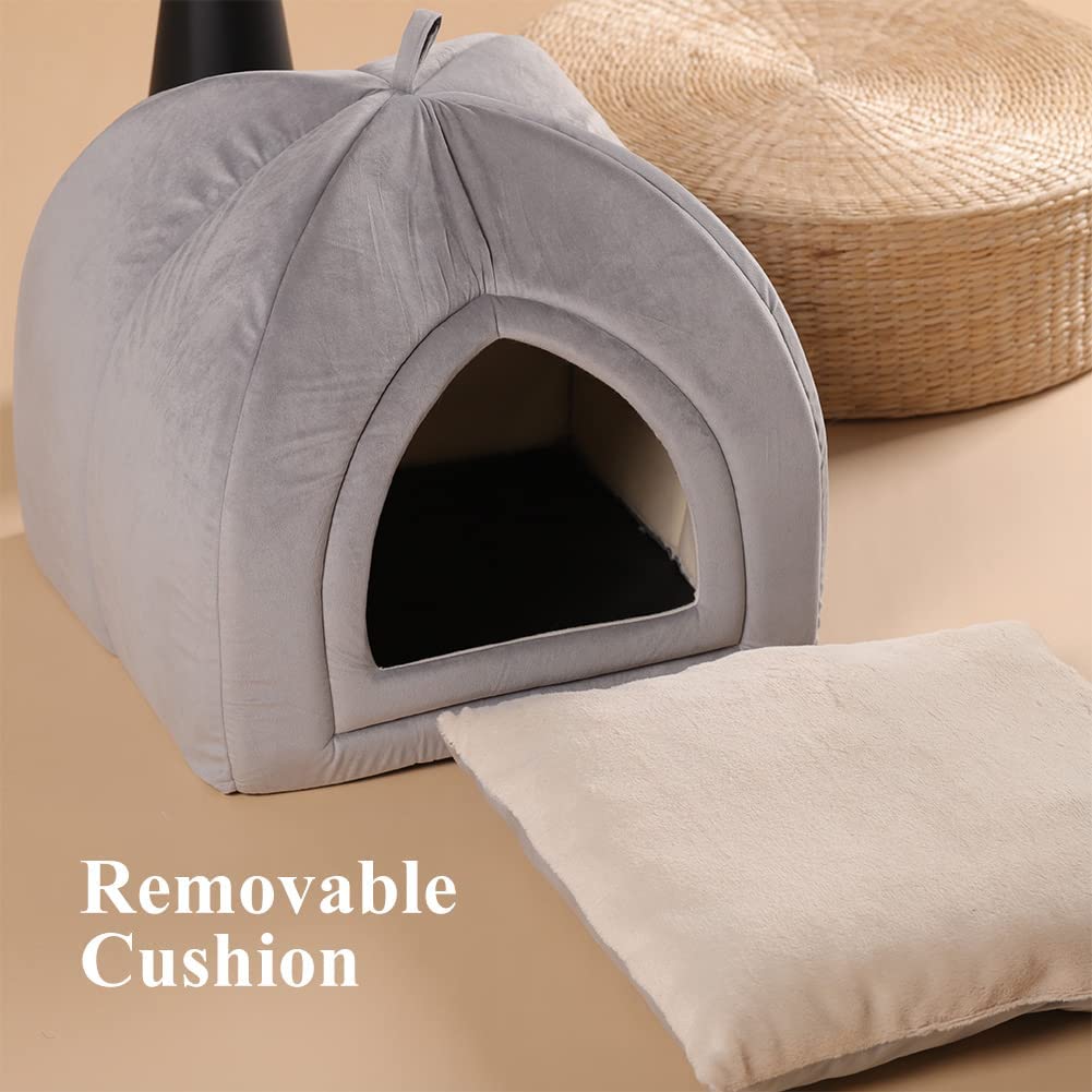 Kasentex Cat Bed, Lovely Tent with Removable Washable Pillow Cushion by Kasentex