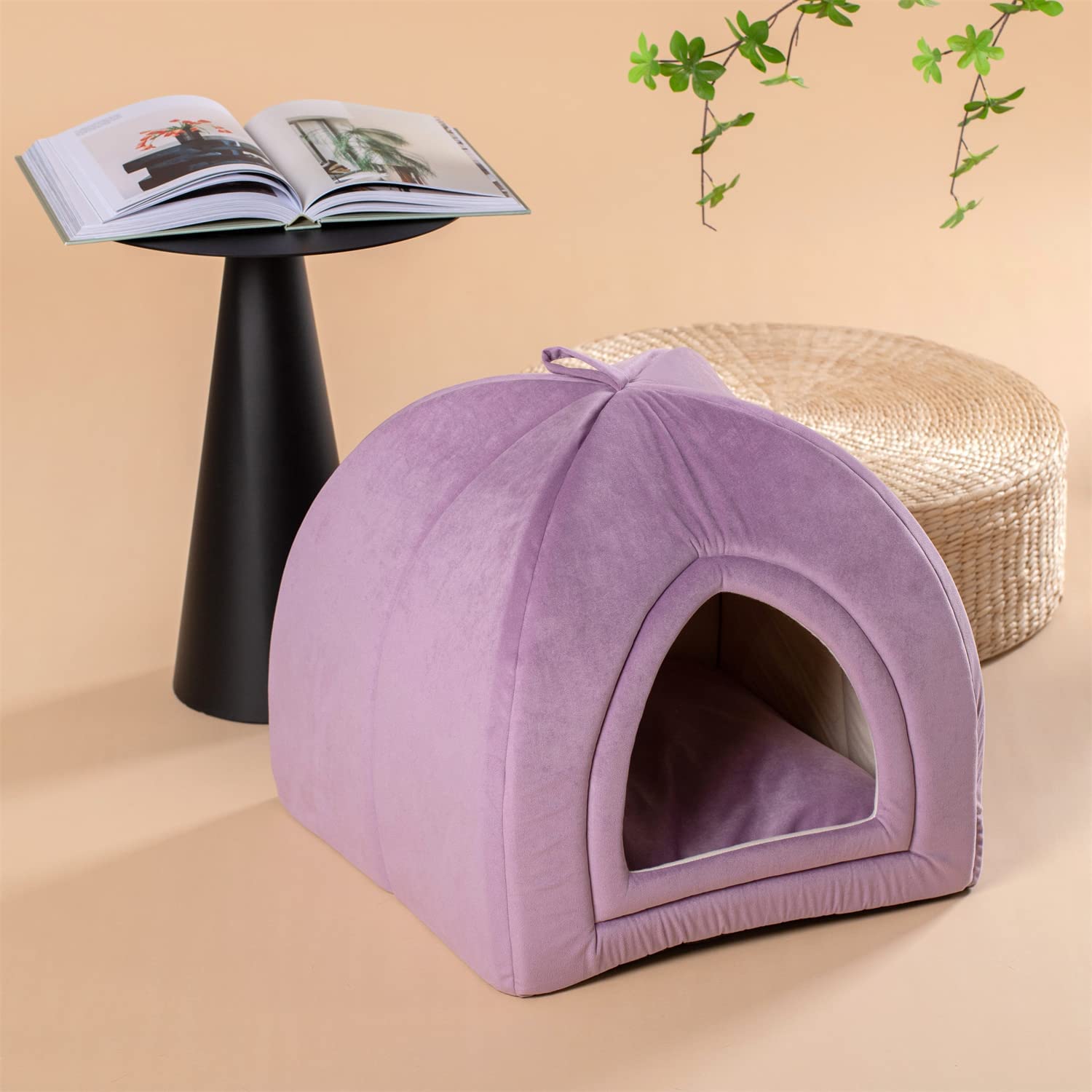 Kasentex Cat Bed, Lovely Tent with Removable Washable Pillow Cushion by Kasentex