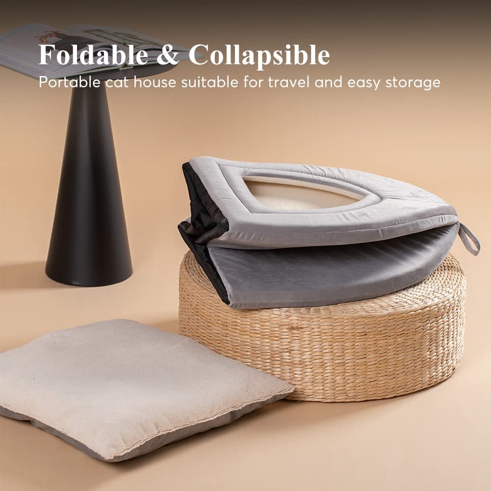 Kasentex Cat Bed, Lovely Tent with Removable Washable Pillow Cushion by Kasentex