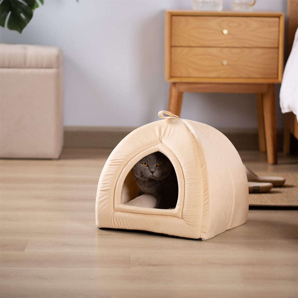 Kasentex Cat Bed, Lovely Tent with Removable Washable Pillow Cushion by Kasentex