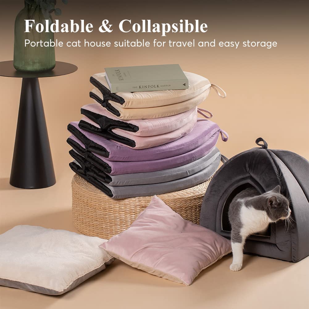Kasentex Cat Bed, Lovely Tent with Removable Washable Pillow Cushion by Kasentex