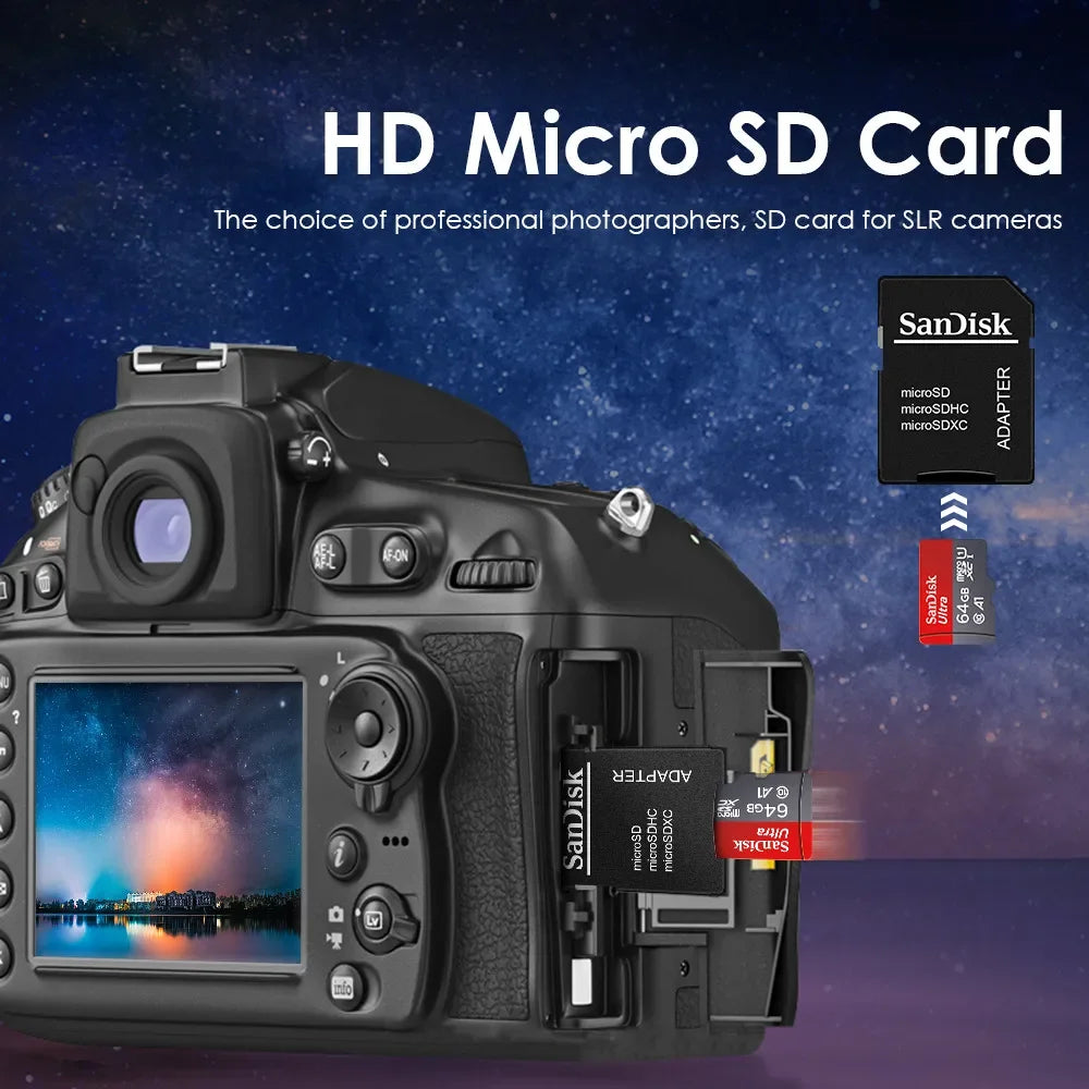 Micro SD Card 64GB Video Monitoring Traffic memory card 128GB 256GB Max 512GB 1TB smartphone DJI drone cardfor car by American Smart