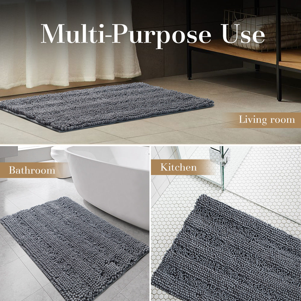 Kasentex Non-Sip Bathroom Rug Absorbent Bathroom Rug by Kasentex