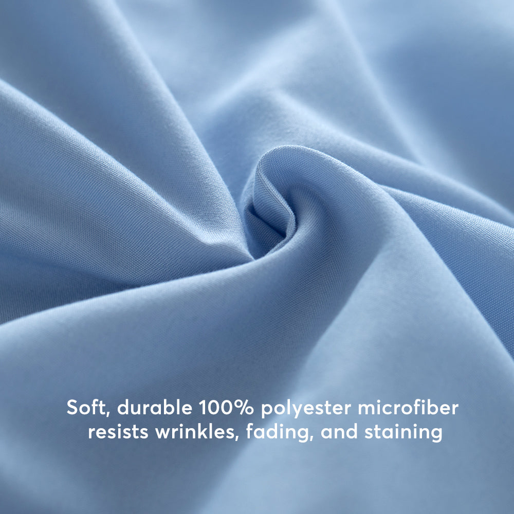 Kasentex Spring All Season Deep Pocket Fitted Sheet Set with Pillowcases, Room Decor, Graduation Gifts by Kasentex
