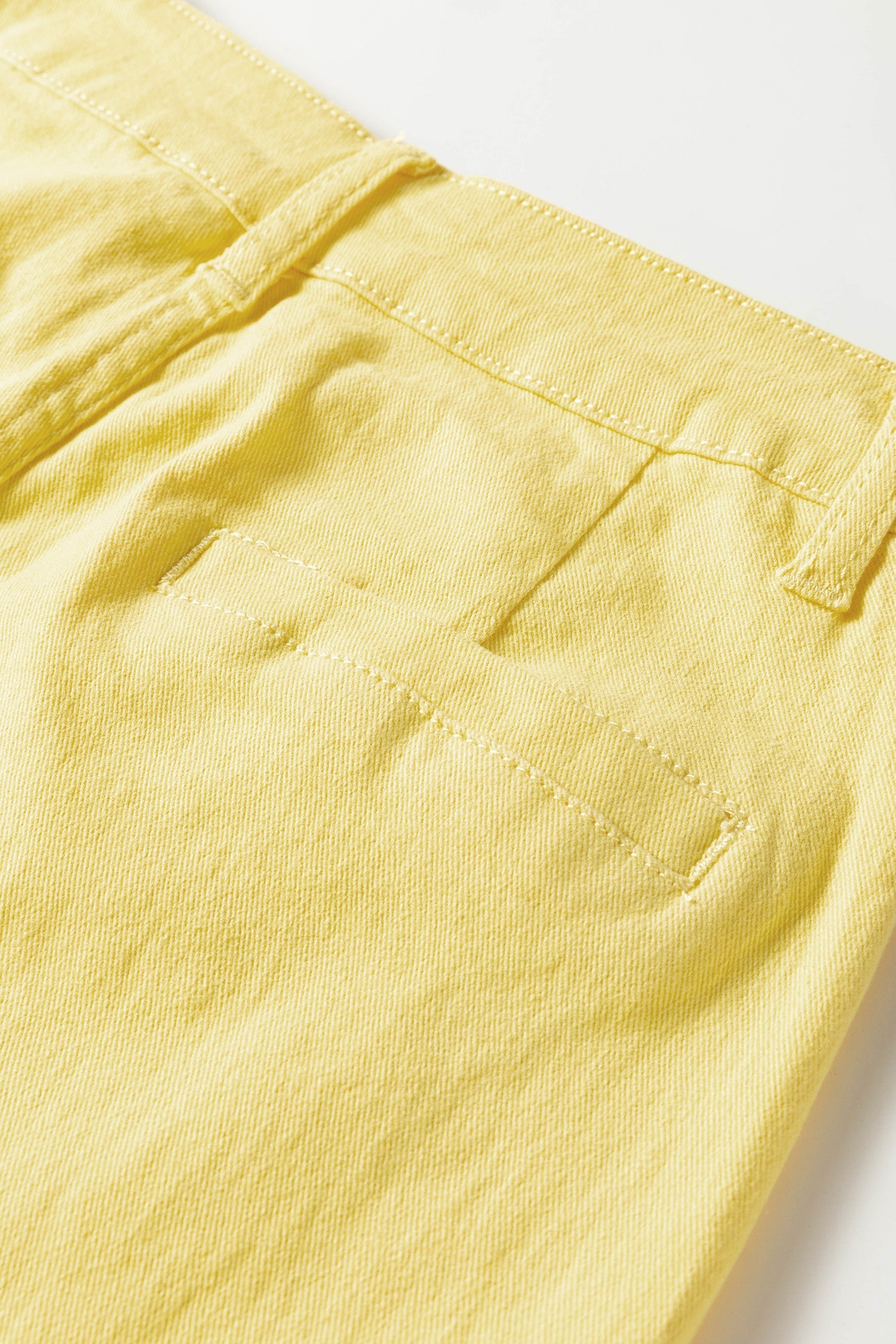 Solid Denim Scalloped Patch Pocket Shift Jeans
