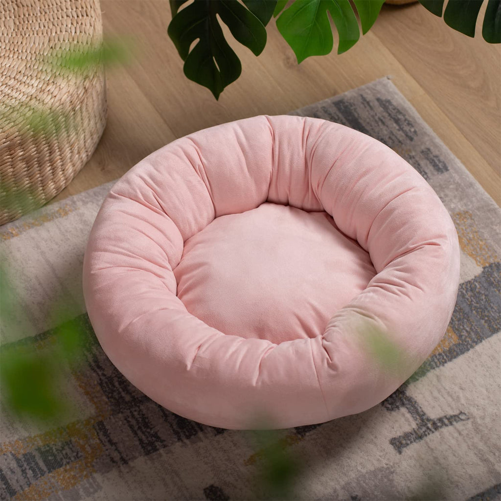 Kasentex Donut Design Round Dog Bed, Anti Slip and Machine Washable by Kasentex