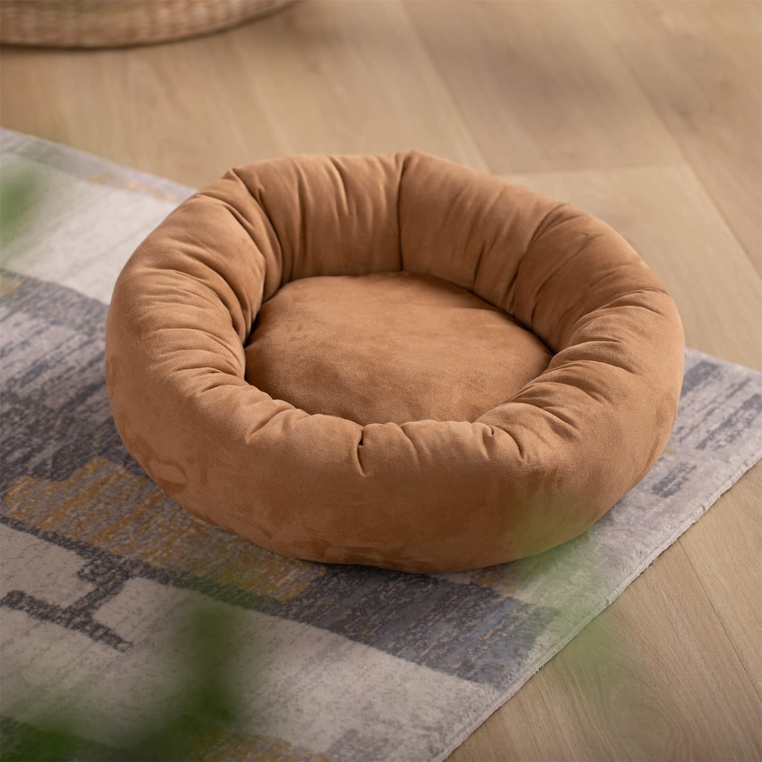 Kasentex Donut Design Round Dog Bed, Anti Slip and Machine Washable by Kasentex