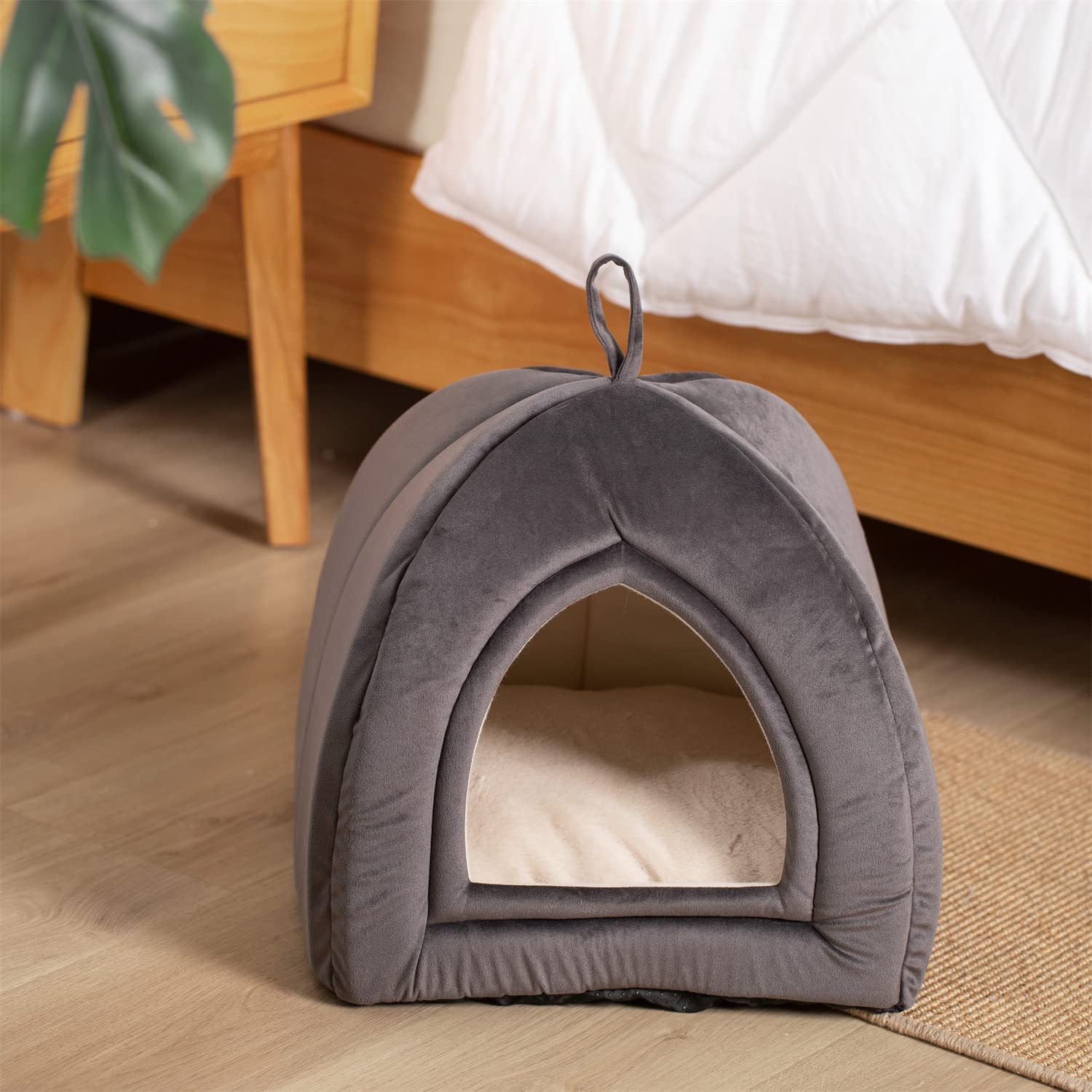 Kasentex Cat Bed, Lovely Tent with Removable Washable Pillow Cushion by Kasentex