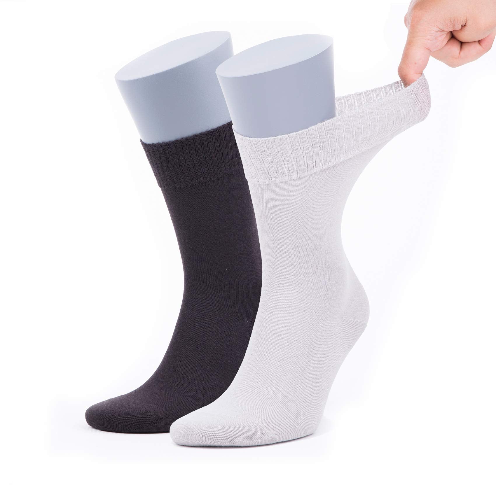 Men’s Bamboo Diabetic Socks 2-Pack - Ultra Thin by Bambooven
