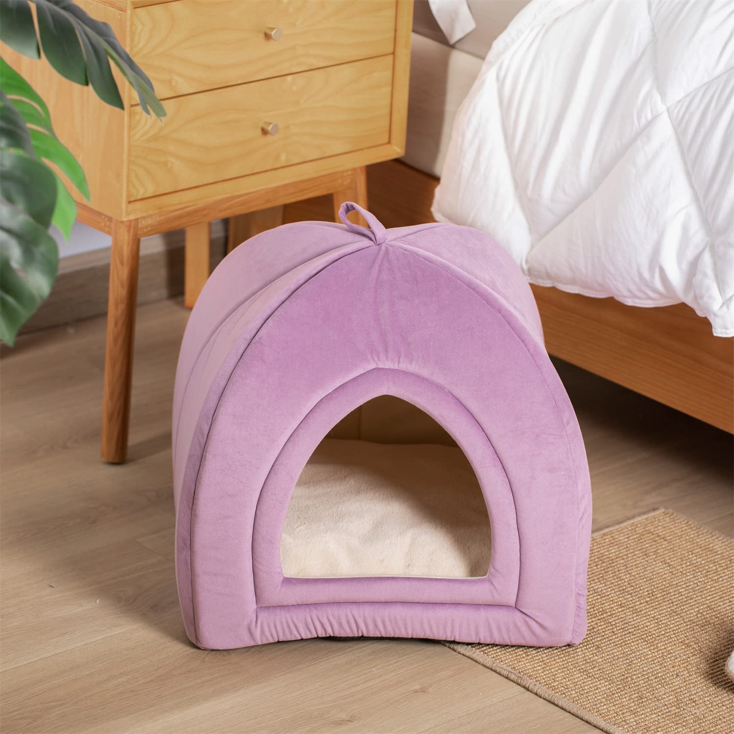 Kasentex Cat Bed, Lovely Tent with Removable Washable Pillow Cushion by Kasentex