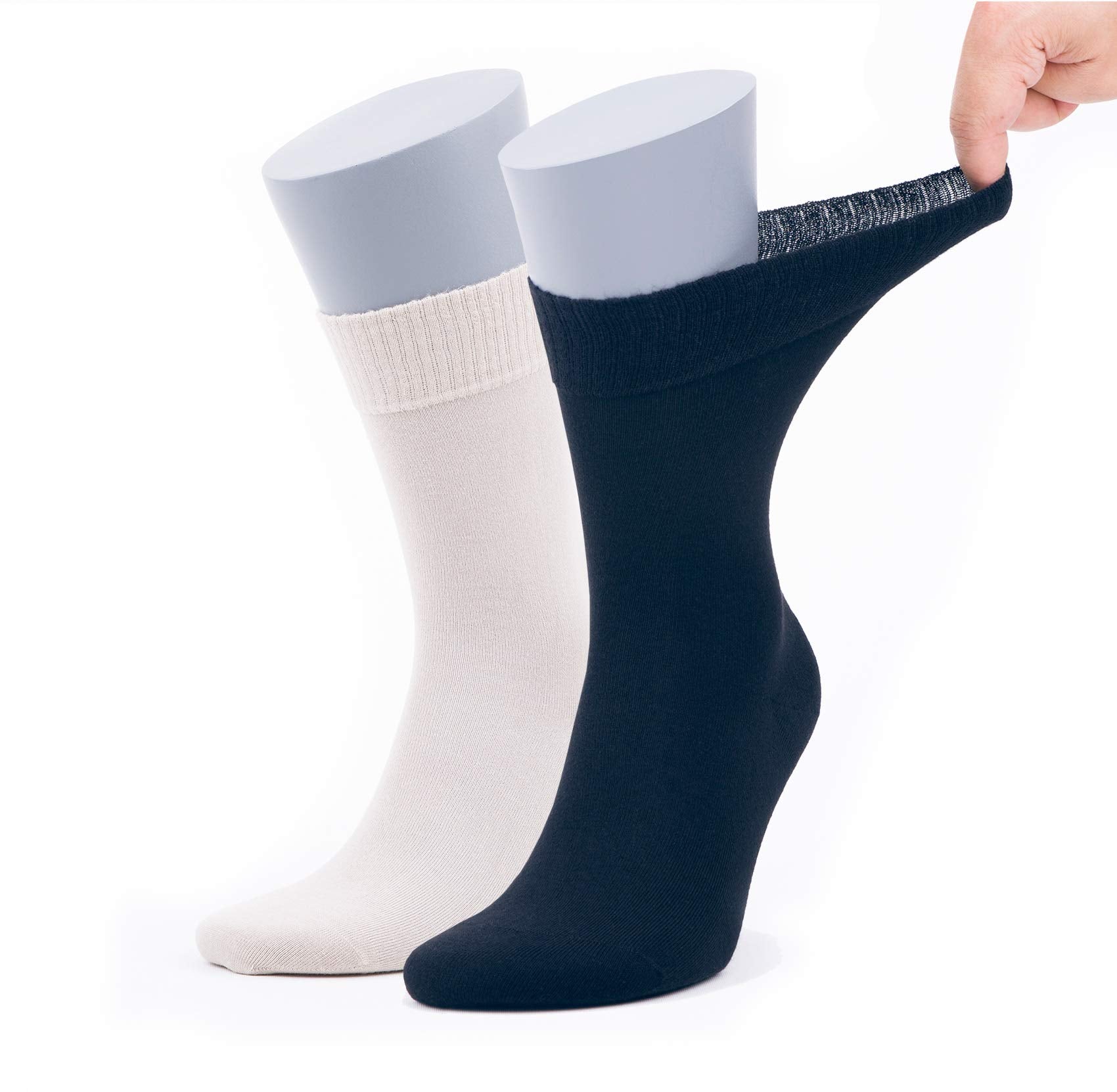 Men’s Bamboo Diabetic Socks 2-Pack - Ultra Thin by Bambooven