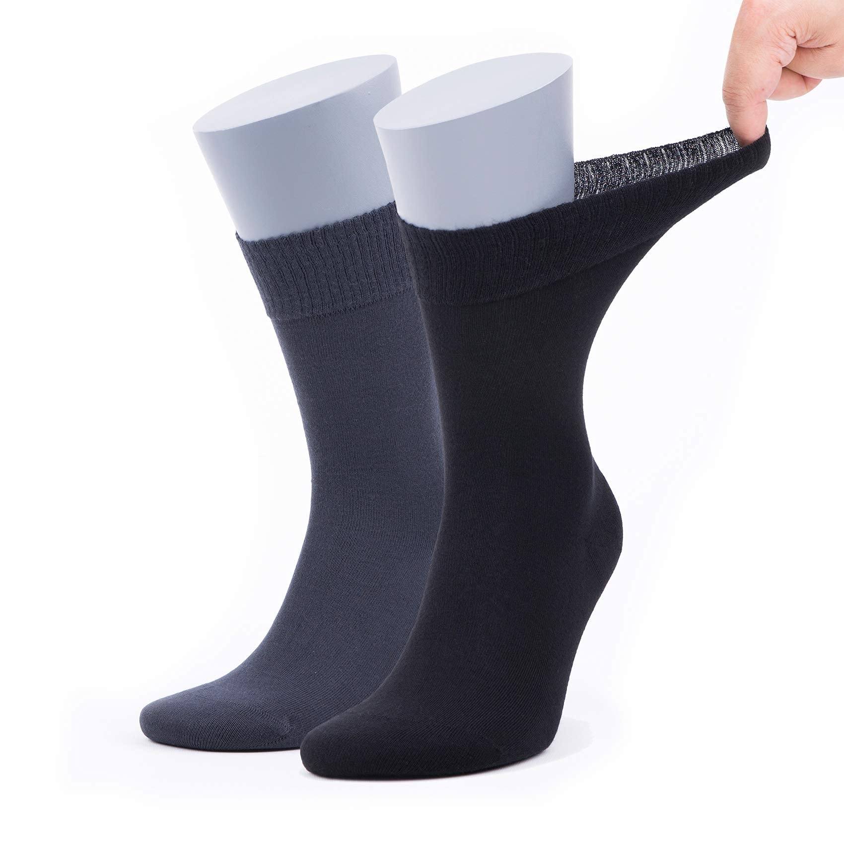 Men’s Bamboo Diabetic Socks 2-Pack - Ultra Thin by Bambooven