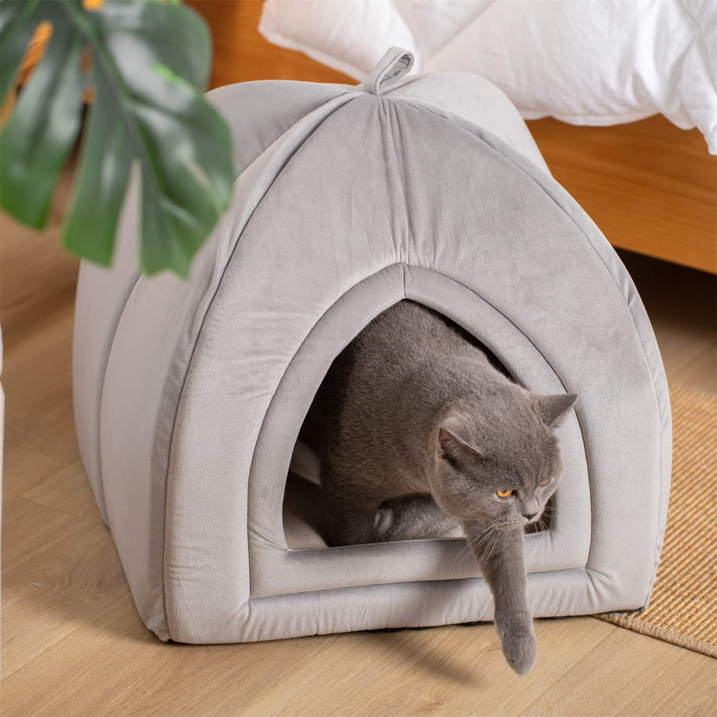 Kasentex Cat Bed, Lovely Tent with Removable Washable Pillow Cushion by Kasentex