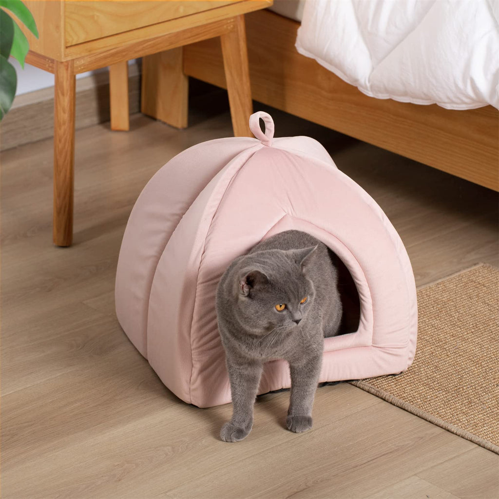 Kasentex Cat Bed, Lovely Tent with Removable Washable Pillow Cushion by Kasentex