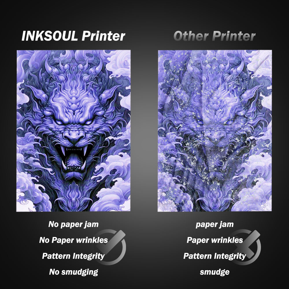 INKSOUL® T08FS Wireless Tattoo Transfer Stencil Printer-Can print shadows by INKSOULSUPPLY.COM