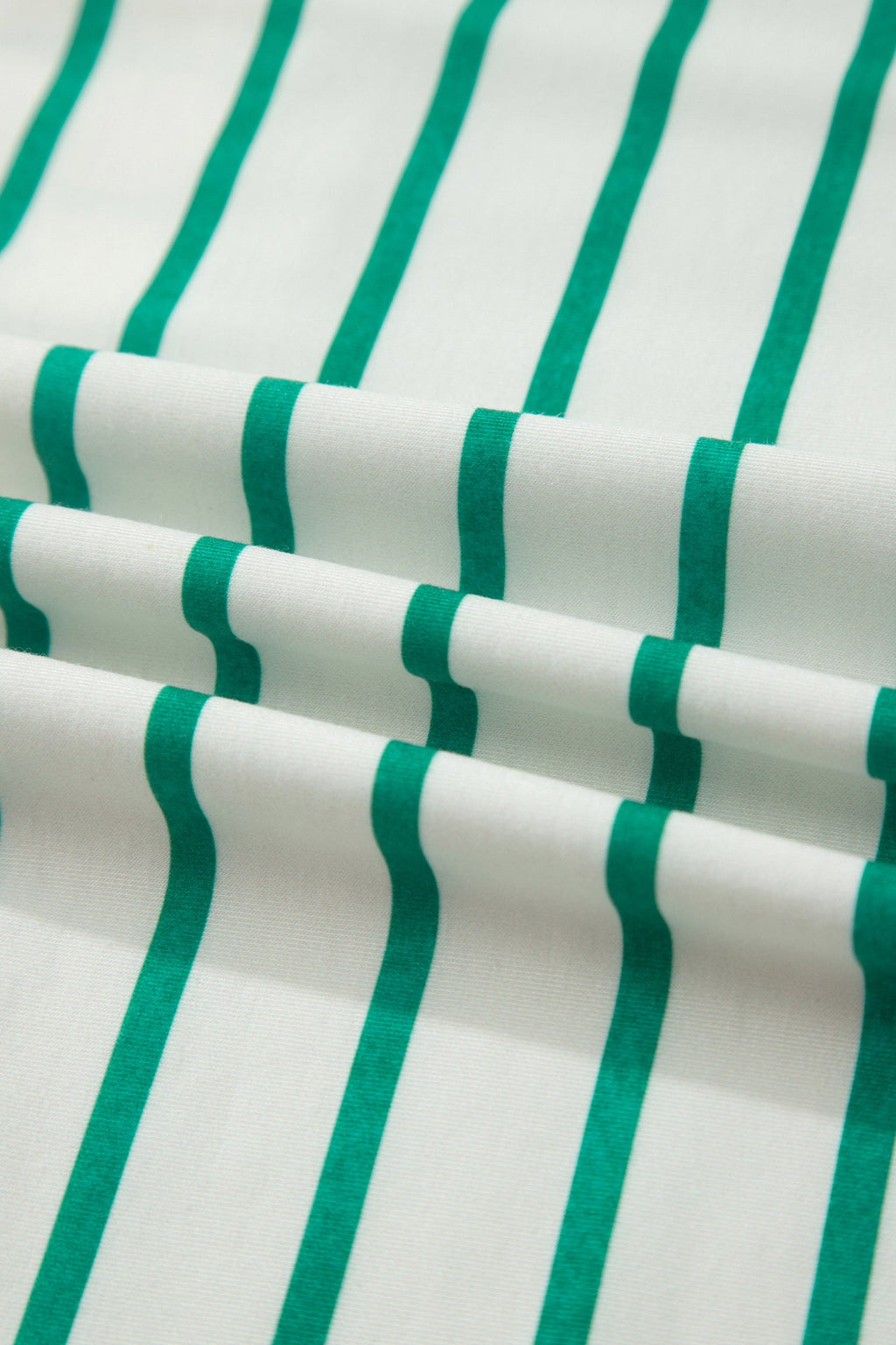 Stripe Colorblock 3/4 Sleeve Loose Tee