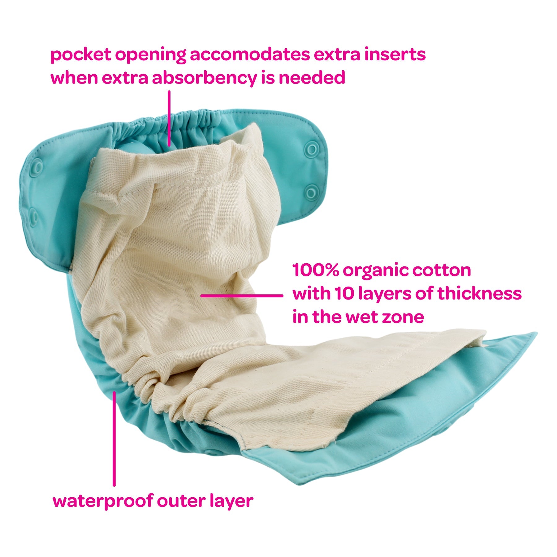 One Size Simplex in Organic Cotton by Blueberry & Me