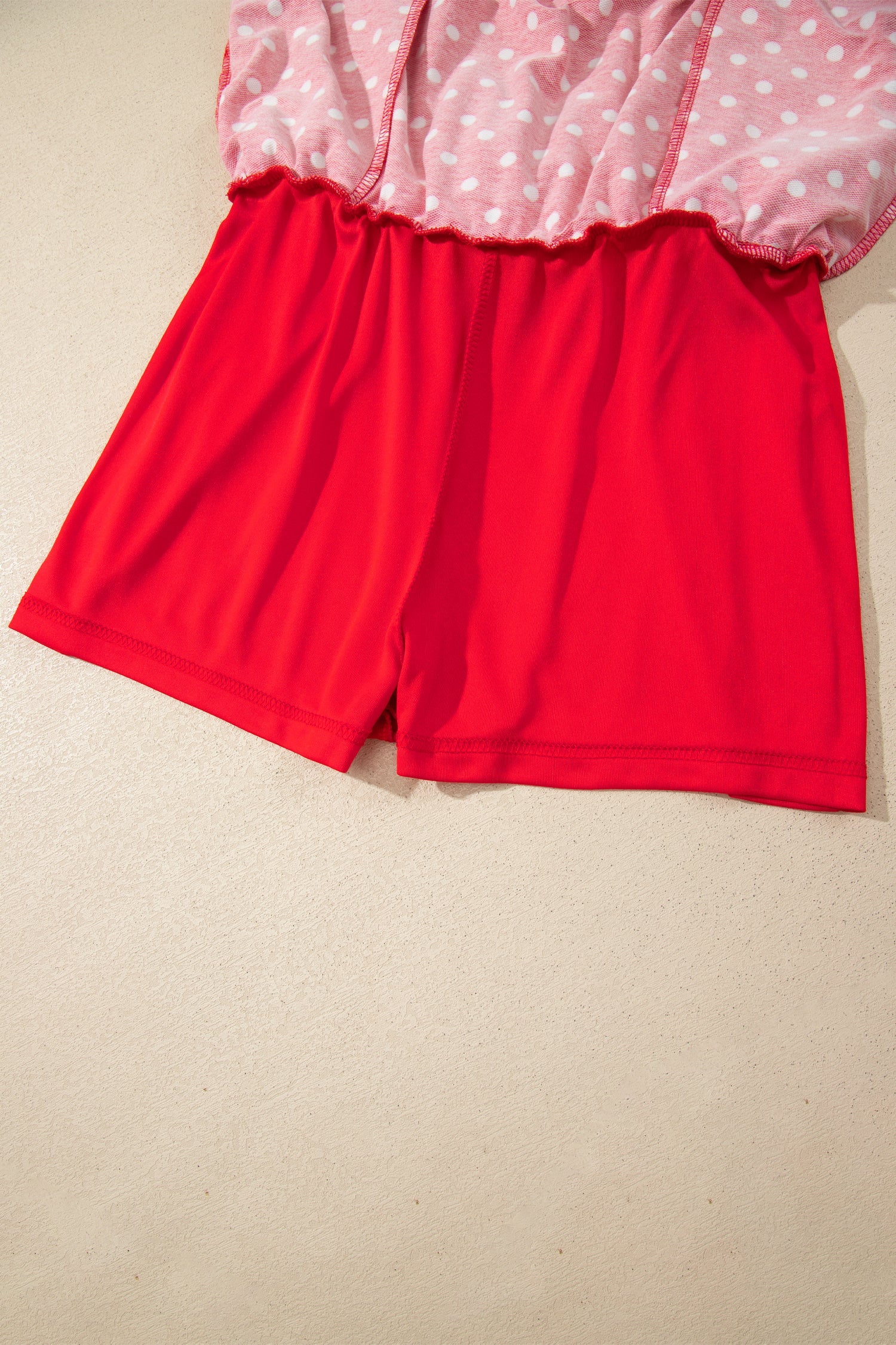 Polka Dot Drawstring Mini Skort