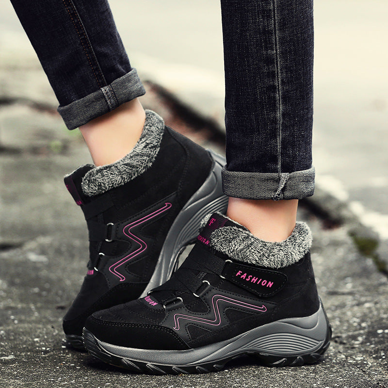 Women's Waterproof Hiking Boots | Real Leather Non-Slip Outdoor Trekking Sneakers by Sarah Express