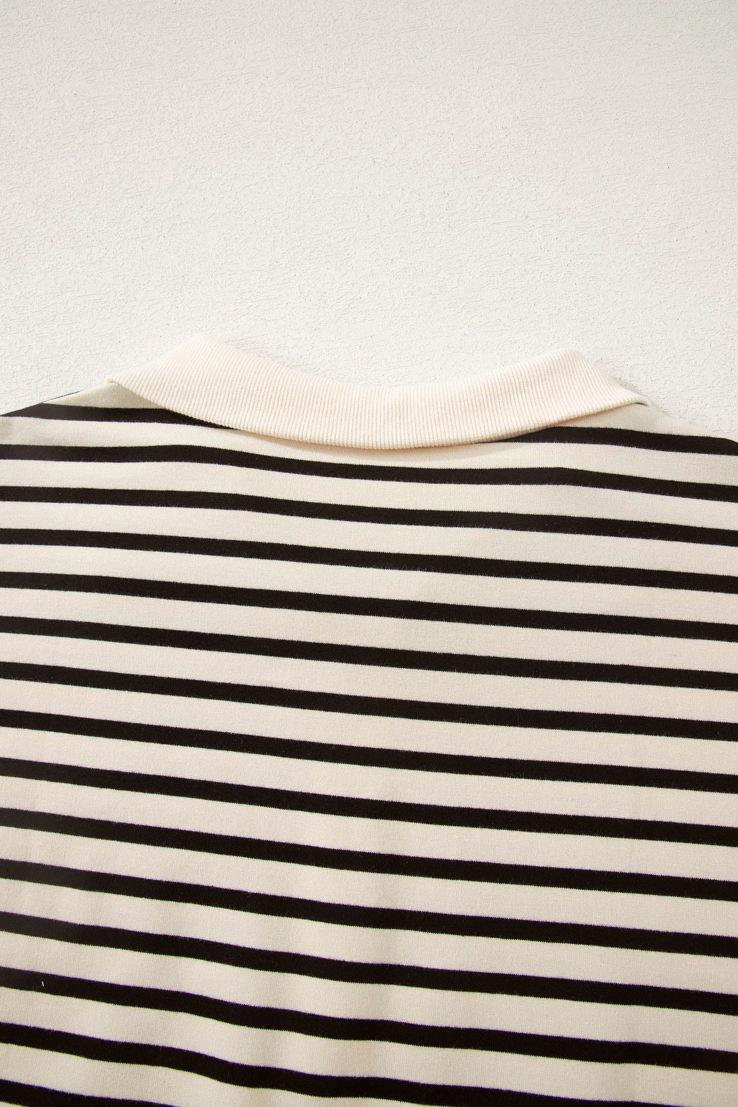 Stripe Colorblock Zip Polo & Drawstring Shorts Set
