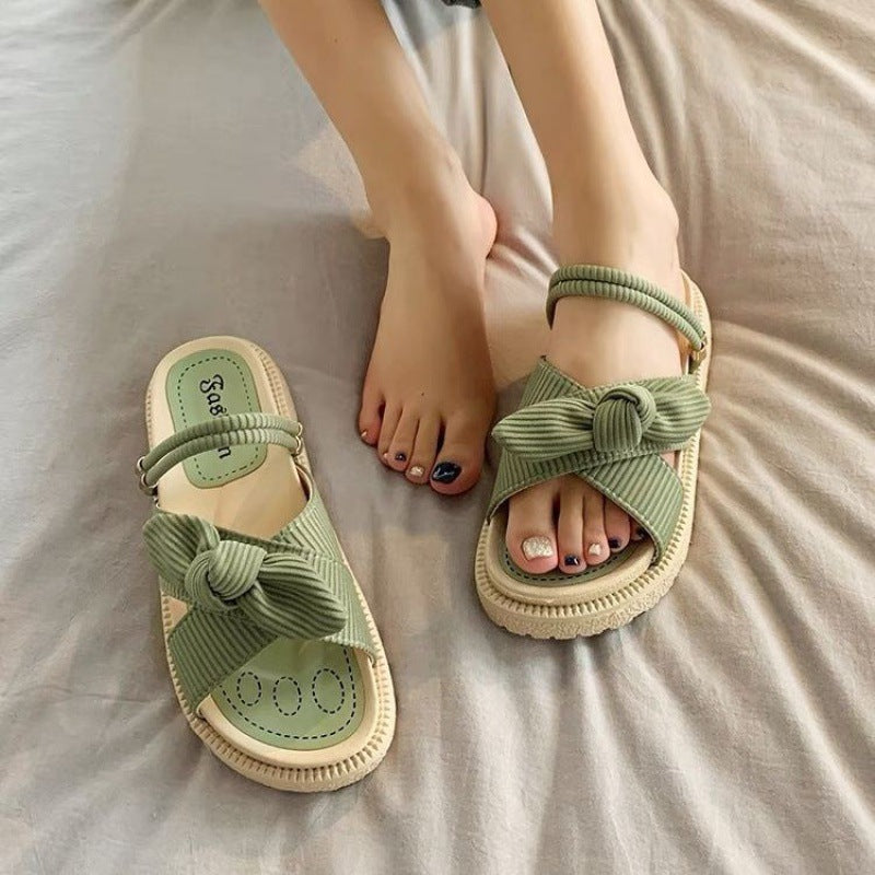 Women's Two-Wear Flat Platform Sandals | EVA Slip-On Open-Toe Sandals by Sarah Express