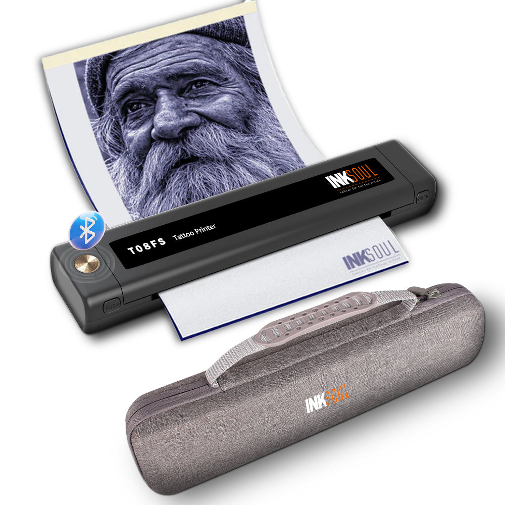 INKSOUL® T08FS Wireless Tattoo Transfer Stencil Printer-Can print shadows by INKSOULSUPPLY.COM