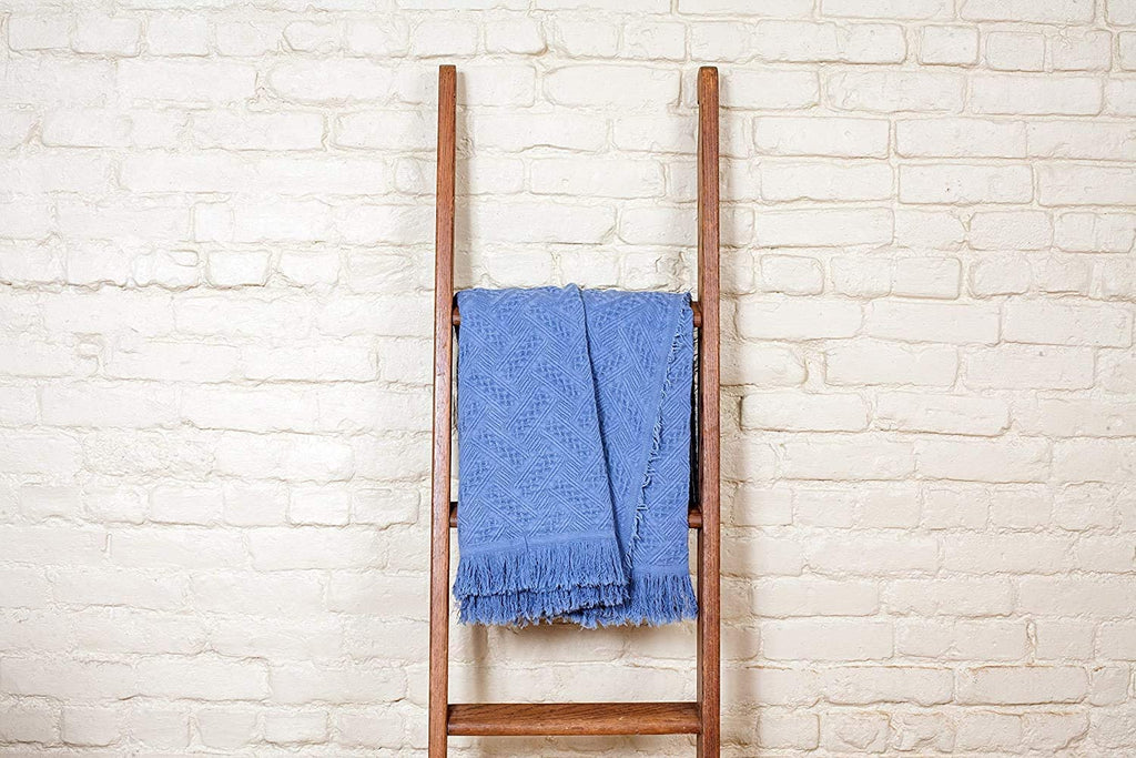 Kasentex 100% Cotton Soft Knitted Throw Blanket, Room Decor, Graduation Gifts, Fathers Day Gift, Mom Gift by Kasentex