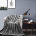Kasentex 100% Cotton Soft Knitted Throw Blanket, Room Decor, Graduation Gifts, Fathers Day Gift, Mom Gift by Kasentex