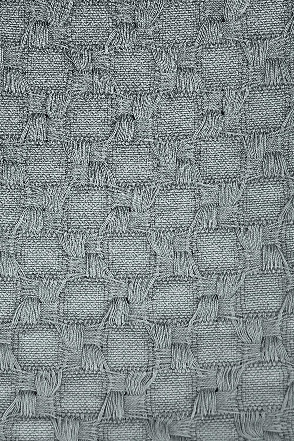 Kasentex 100% Cotton Soft Knitted Throw Blanket, Room Decor, Graduation Gifts, Fathers Day Gift, Mom Gift by Kasentex