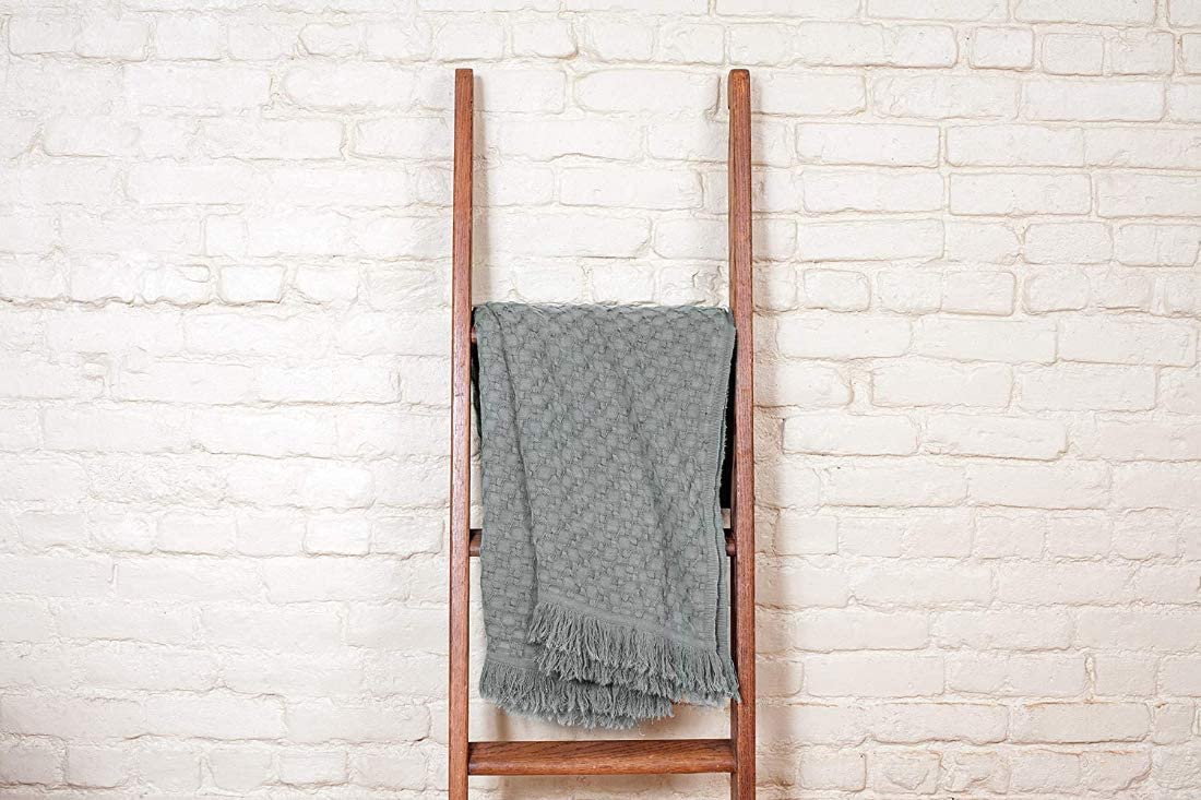 Kasentex 100% Cotton Soft Knitted Throw Blanket, Room Decor, Graduation Gifts, Fathers Day Gift, Mom Gift by Kasentex