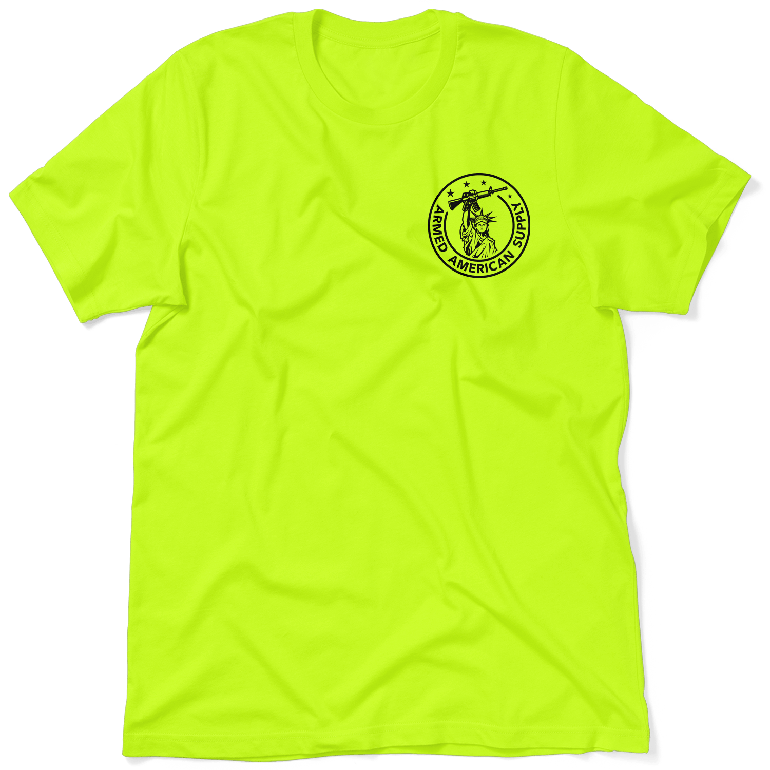 Nobody Cares - Safety Yellow T-Shirt by Armed American Supply