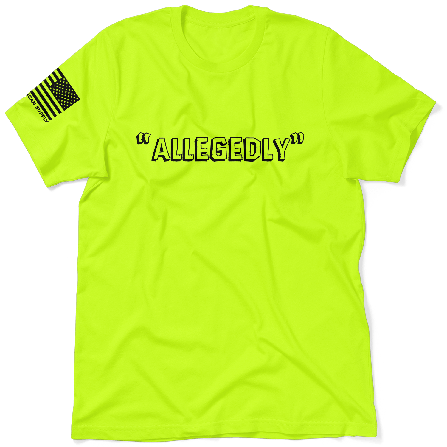 Allegedly - Safety Yellow T-Shirt by Armed American Supply