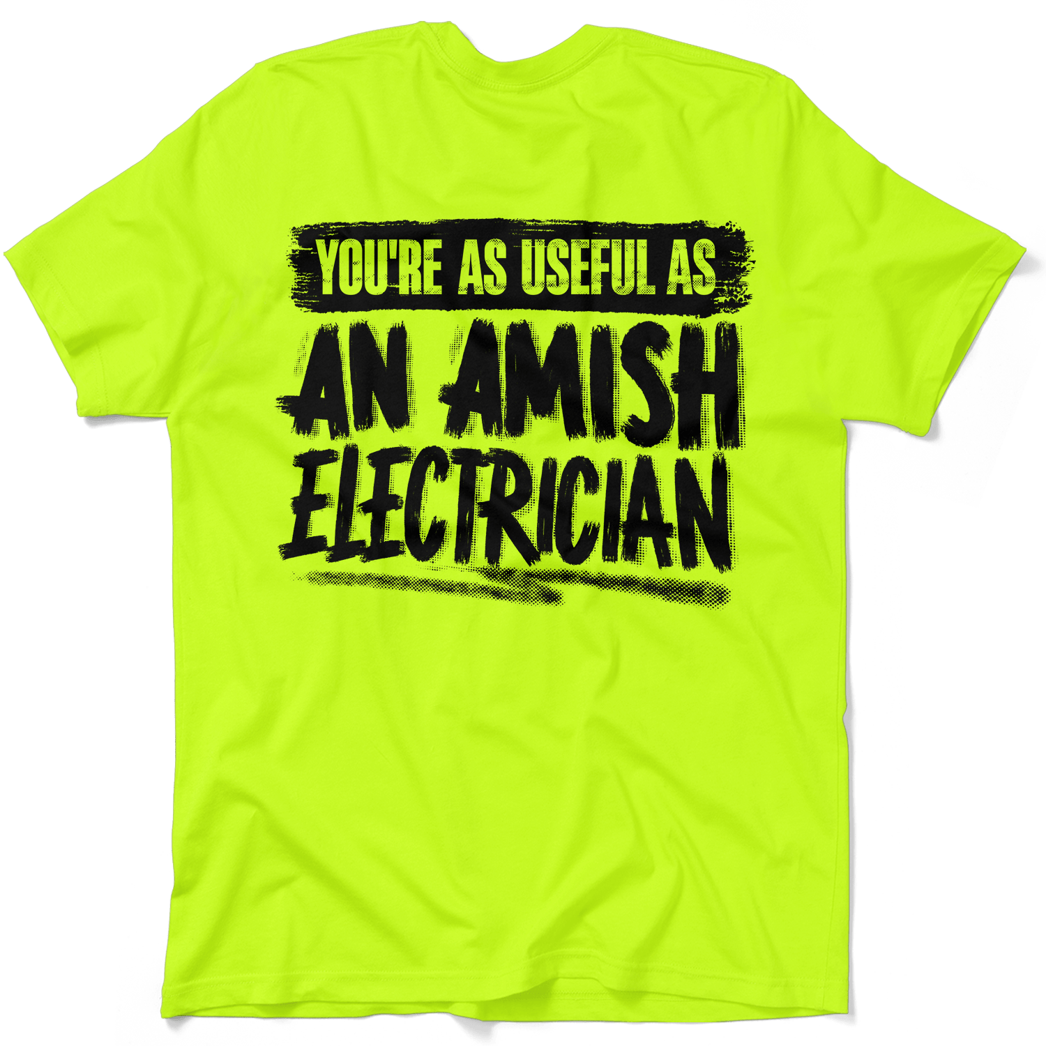 Amish Electrician - Safety Yellow Hi-Vis T-Shirt by Armed American Supply
