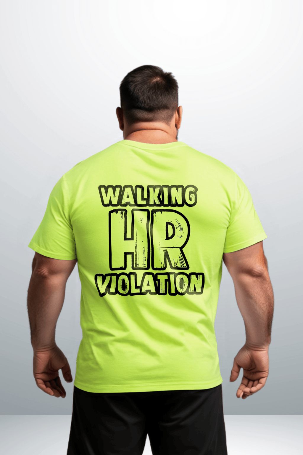 HR Violation - Safety Yellow T-Shirt by Armed American Supply