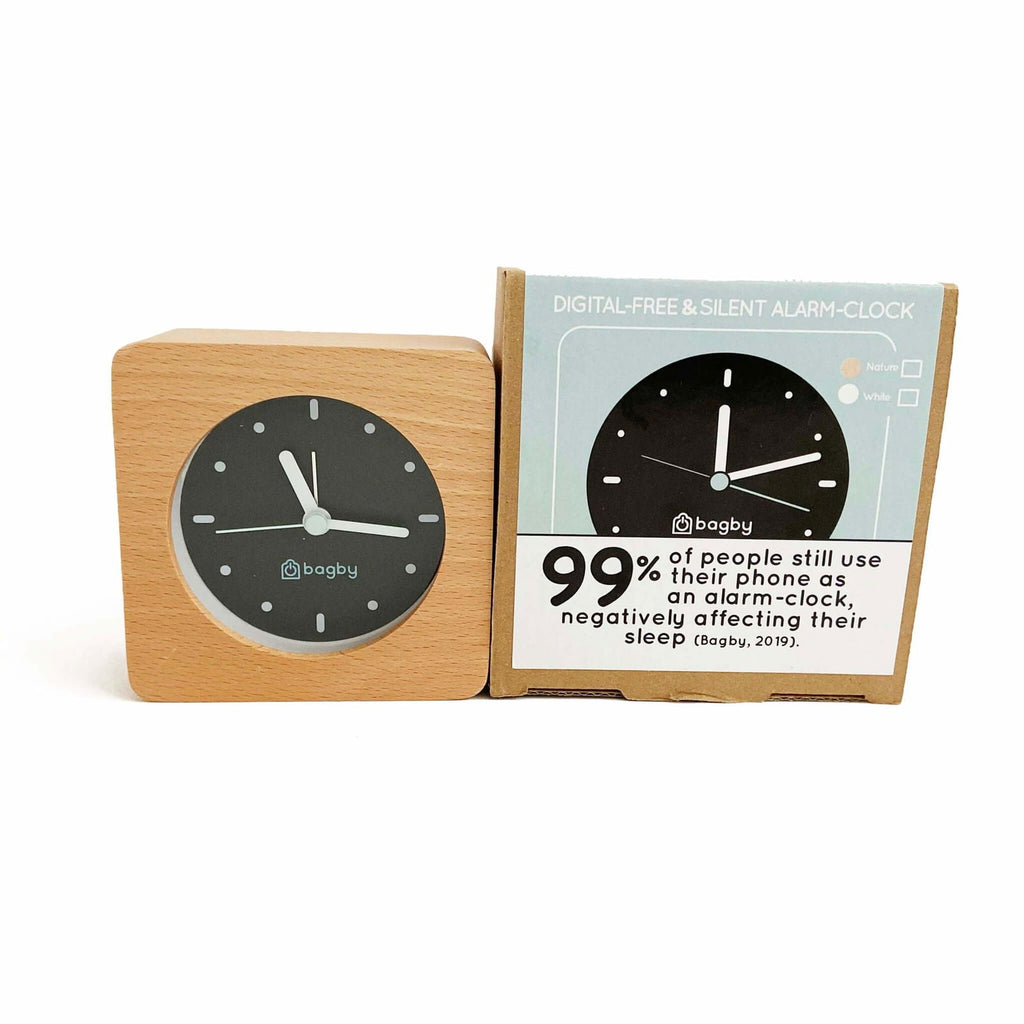 Bagby MINIMALIST - Silent Alarm Clock by Bagby