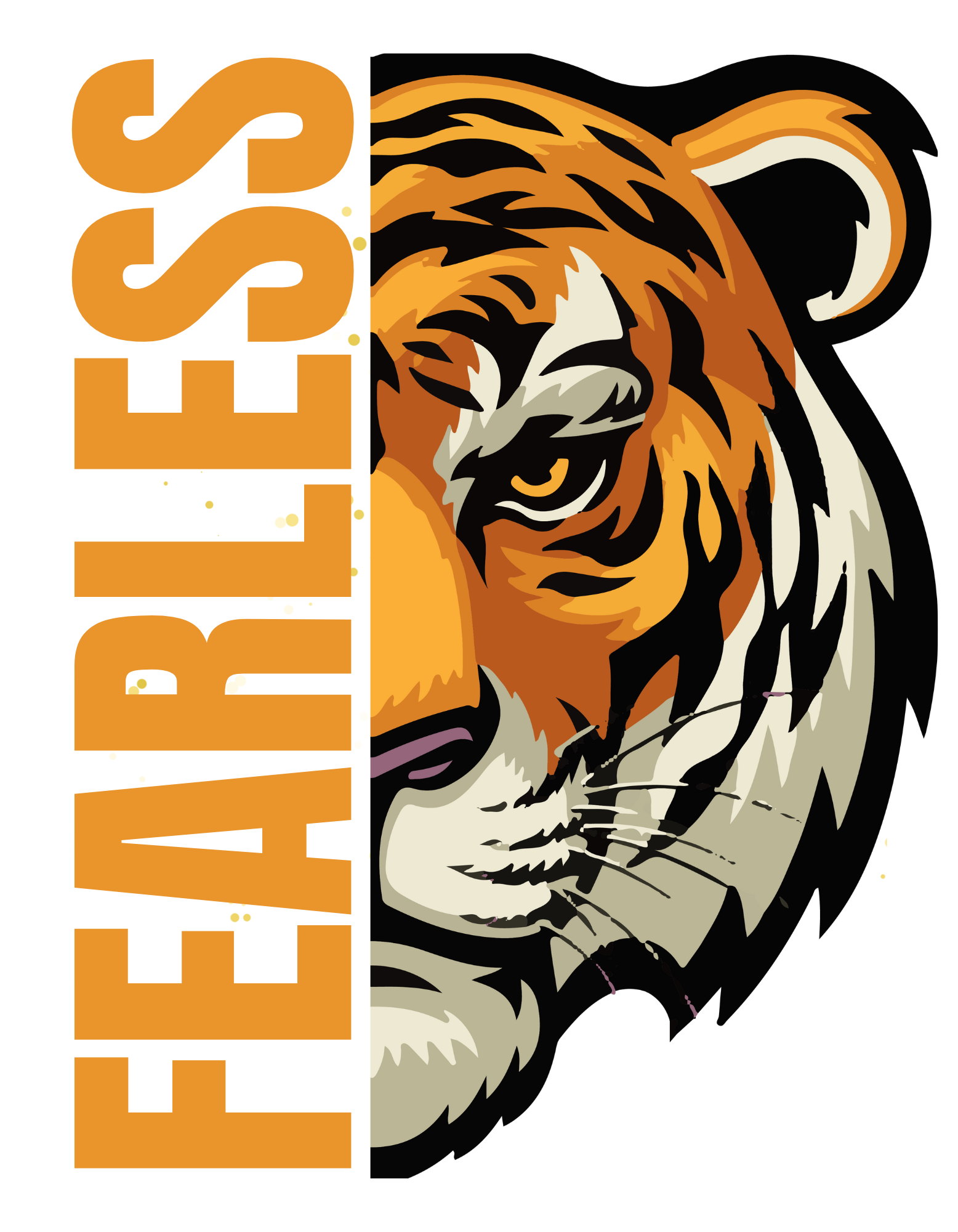 Fearless Tiger | Graphic Tee & Hoodie | Wear the Strength of the Fearless by Love & Lyrics Designs