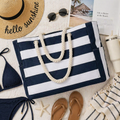 The Dana - Navy Beach Bag by Julia Rose Collection