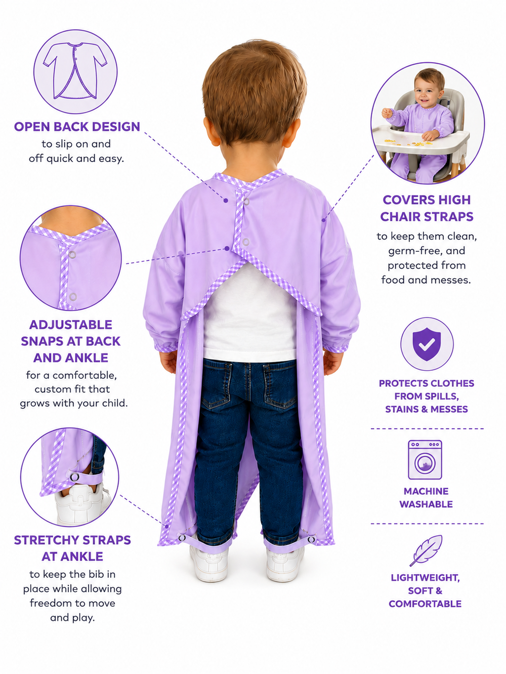 BodyBib™ Full-Coverage Toddler Bib by BodyBibShop