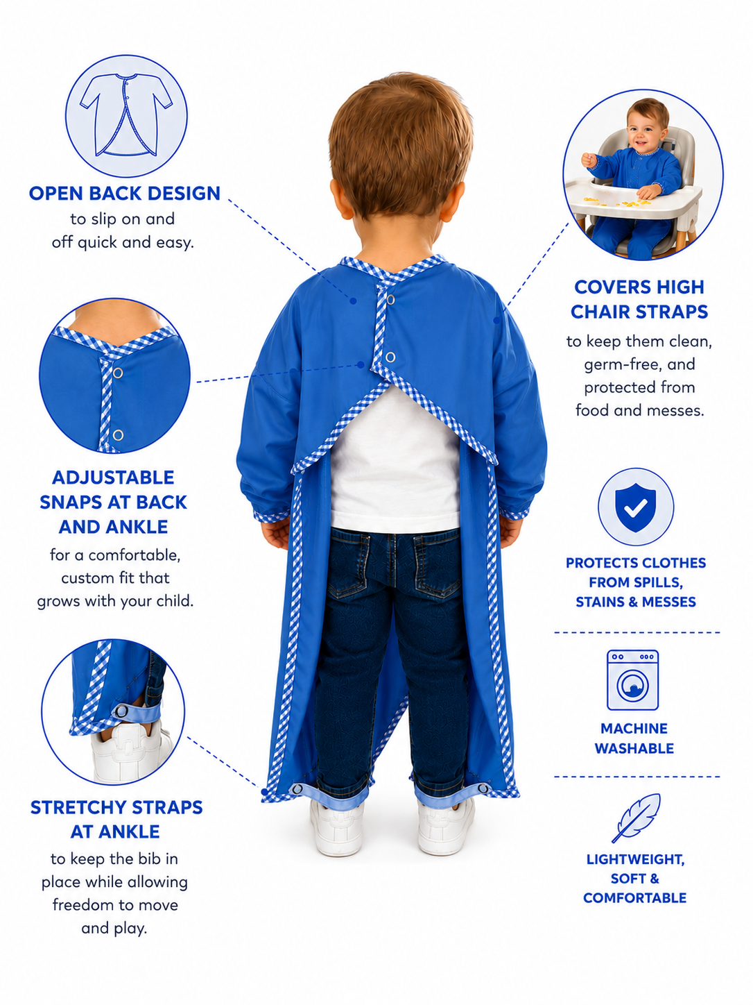 BodyBib™ Full-Coverage Toddler Bib by BodyBibShop
