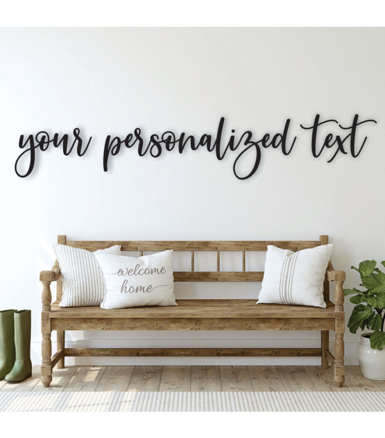 Personalized Custom Name Wood Sign in 27 Fonts by Carpenter Farmhouse
