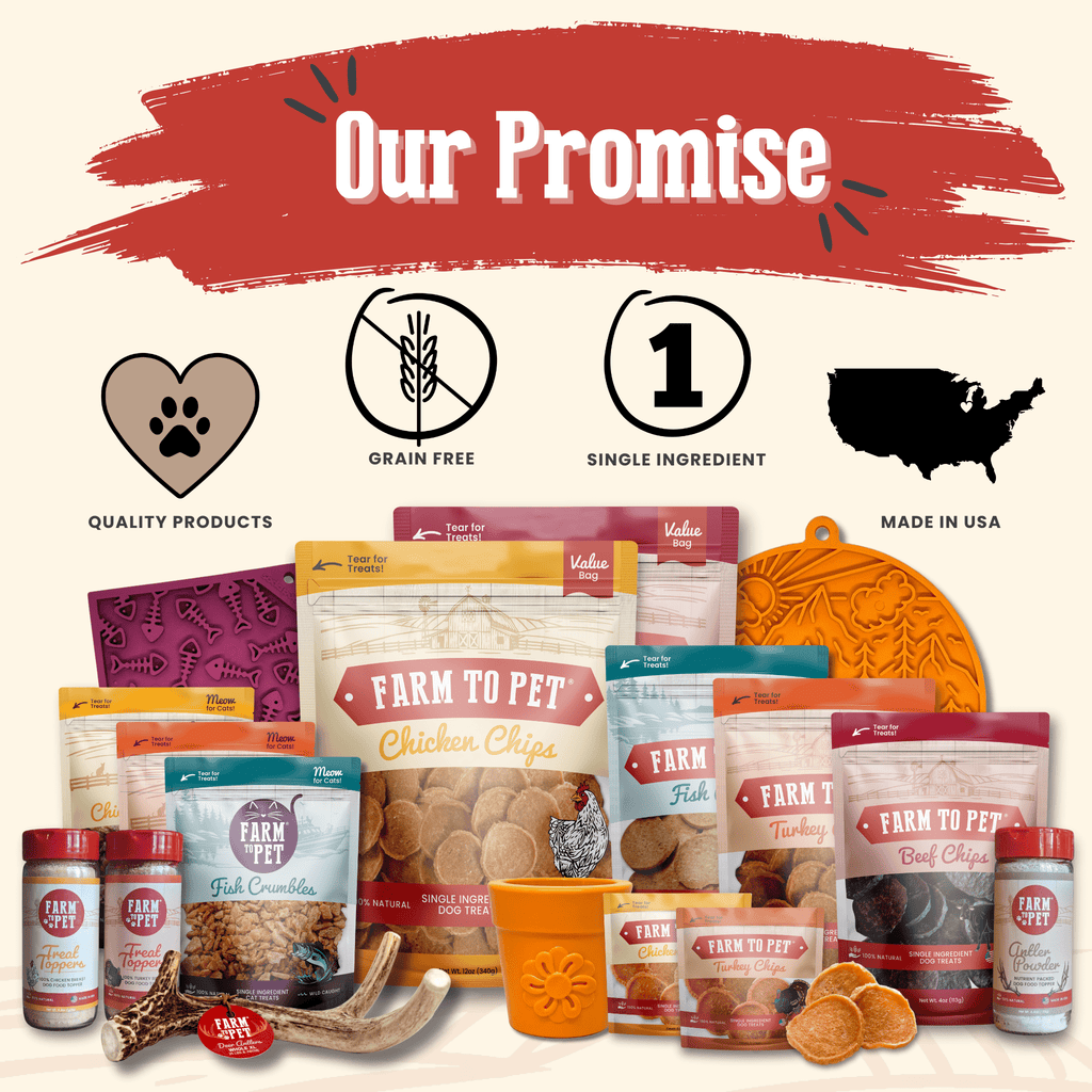 Chicken Chips for Dogs | All-Natural Single-Ingredient Dog Treats by Farm To Pet
