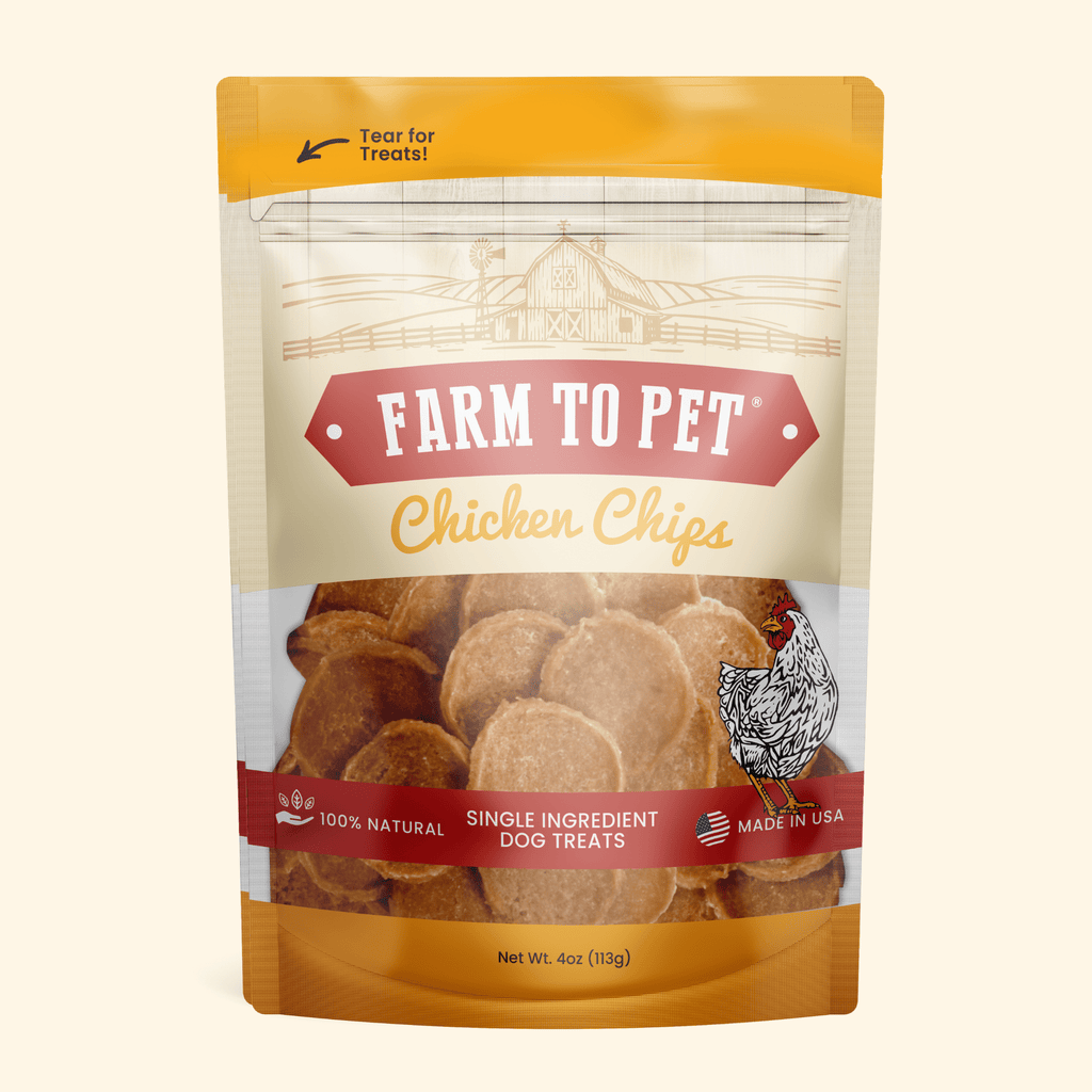Chicken Chips for Dogs | All-Natural Single-Ingredient Dog Treats by Farm To Pet