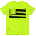 Old Glory - Safety Yellow Hi-Vis T-Shirt by Armed American Supply