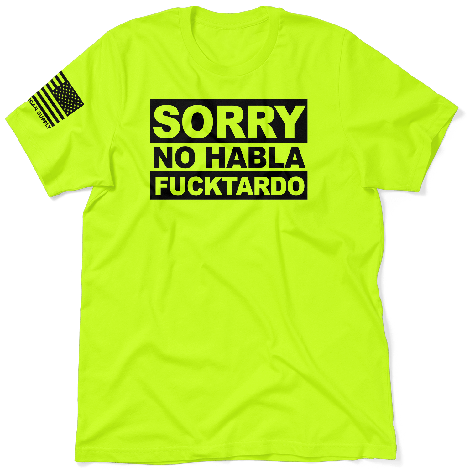 F*cktardo - Safety Yellow T-Shirt by Armed American Supply