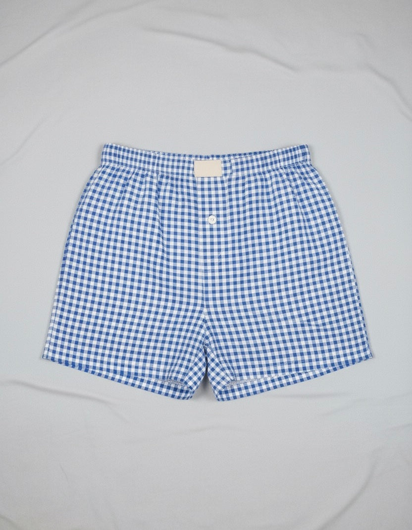 Gingham High Waist Boxer Short by Daisie Boutique