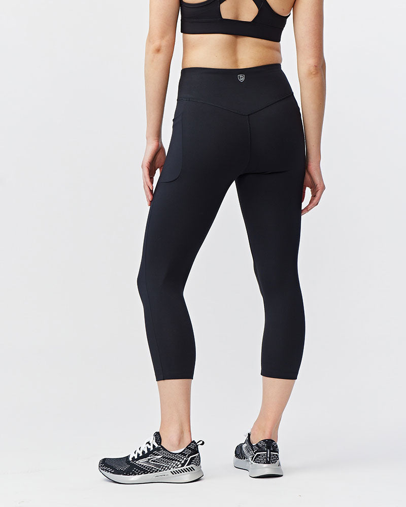 Go Again Women's Cropped Leggings Length 21" by Goal Five