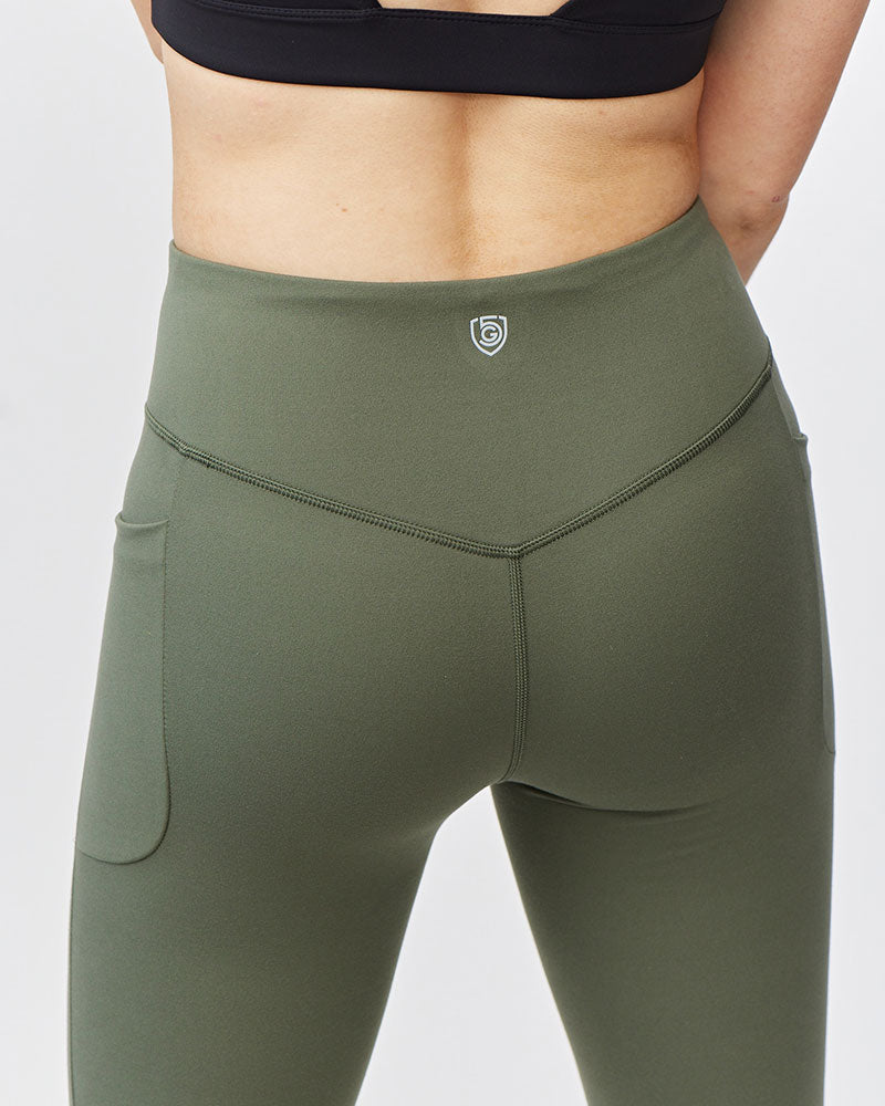 Go Again Women's Cropped Leggings Length 21" by Goal Five