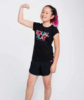 Equal Play Girls' Black T Shirt by Goal Five